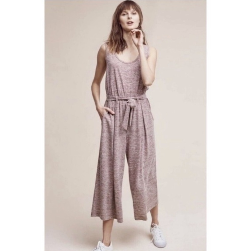 Saturday Sunday Cropped Wide Leg Jumpsuit Sz M